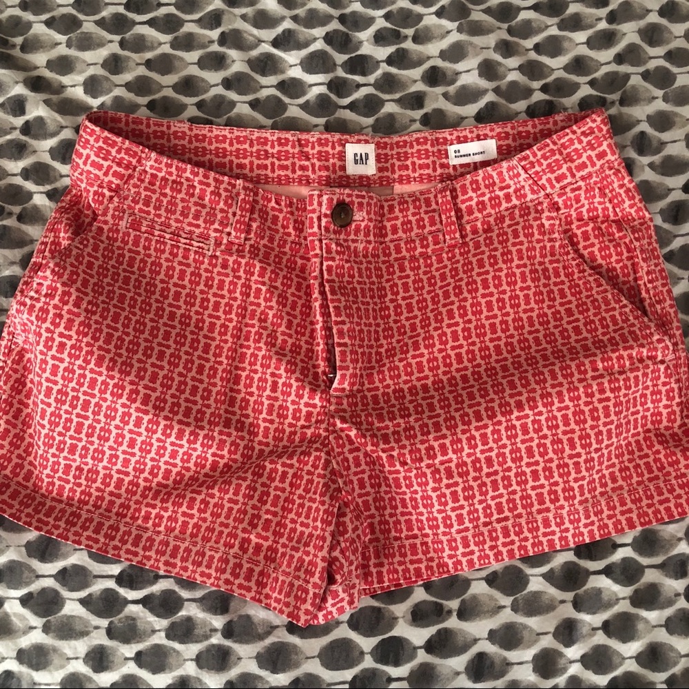 3” Coral print shorts
